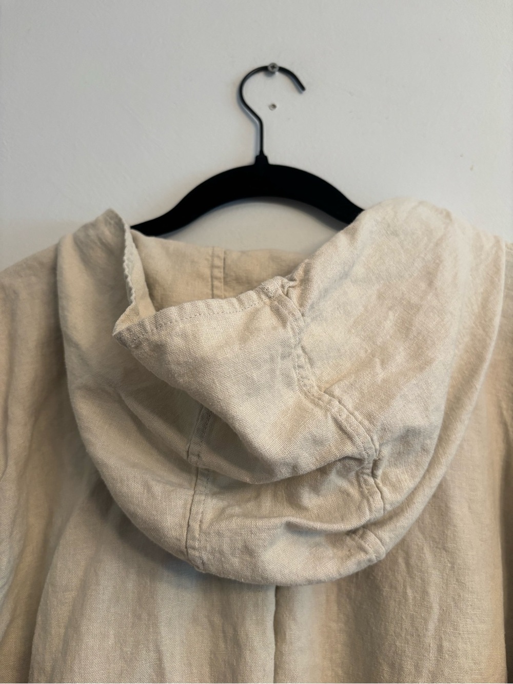 Coldwater Creek Cream Hooded Jacket - Picture 5 of 6